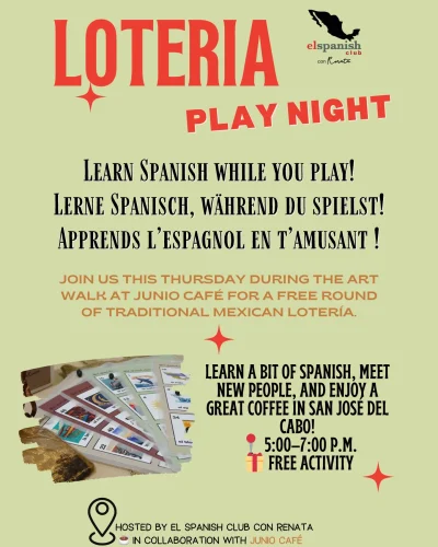 Cartel Noches de Loteria ESC (verde)